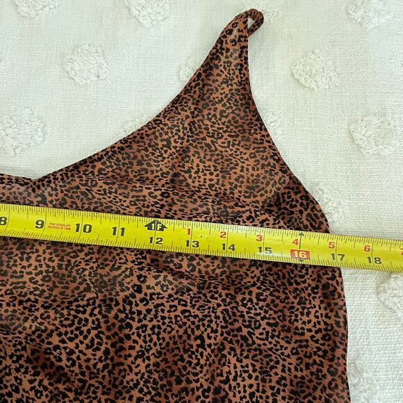 Vintage Y2K Victoria’s Secret Cheetah Print Slip Tank Thin Strap Sheer Size  S - Picture 4 of 4
